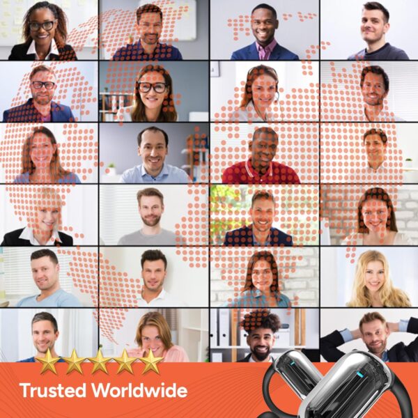 سماعات الأذن لترجمة اللغة مع إلغاء الضوضاء