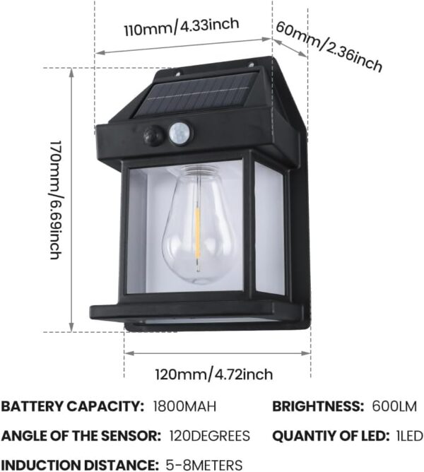 أضواء سياج شمسية 4 قطعة