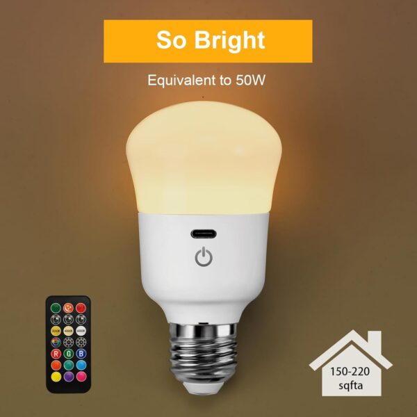 لمبة kartoosh قابلة لإعادة الشحن