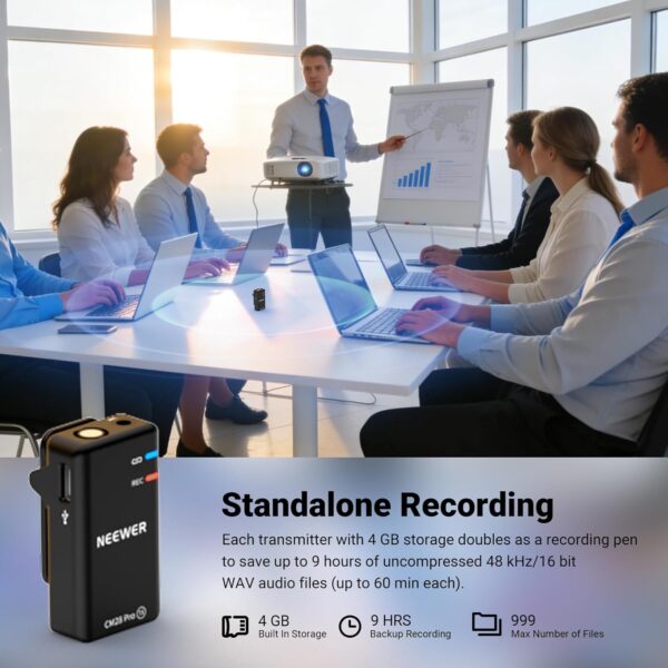 نظام ميكروفون لافالييه لاسلكي 8khz 16