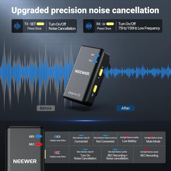 نظام ميكروفون لافالييه لاسلكي 8khz 16