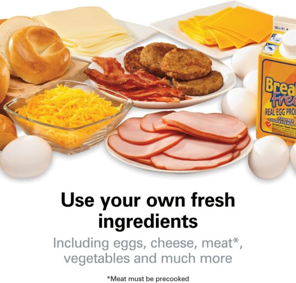 صانع ساندويتش الإفطار في هاميلتون بيتش مع خاتم طباخ البيض