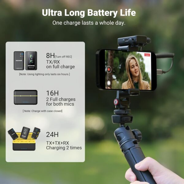 نظام ميكروفون لافالييه لاسلكي 8khz 16